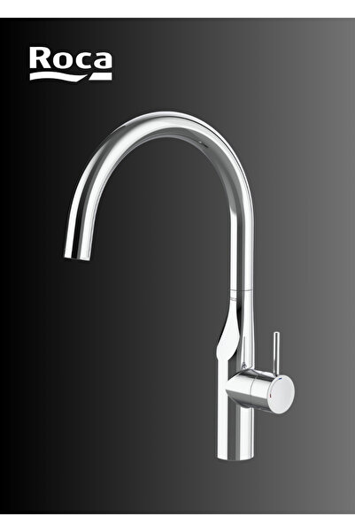 Roca Glera Kuğu Borulu Eviye Bataryası, Parlak Krom Renk A5a844dc00