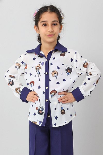 Modamihram Indigo 8917 - Set pentru copii cu detaliu nasturi
