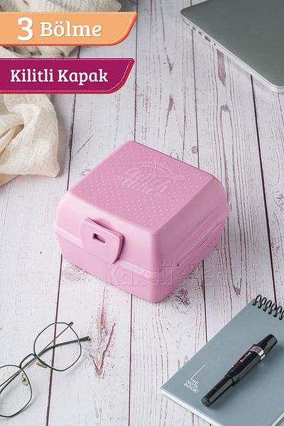 KaktüsKedi Lilac Lunch Box - Food Carrying and Storage Container