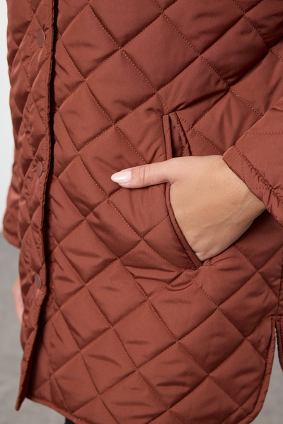 Trendyol Collection Tmavě hnědá běžná srst Twoaw23Mo00131