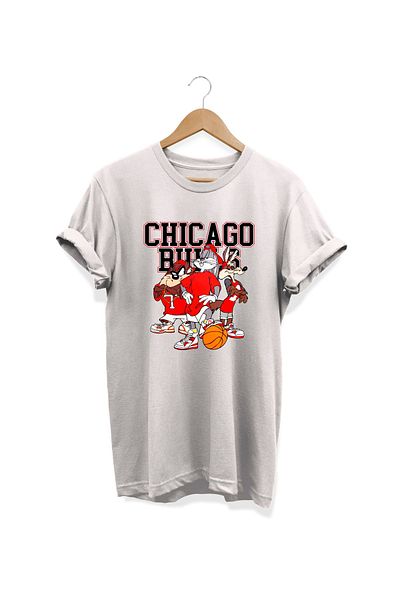 remonz Μπλουζάκι Chicago Printed 100% Cotton Crew Neck - Κανονικό μέγεθος