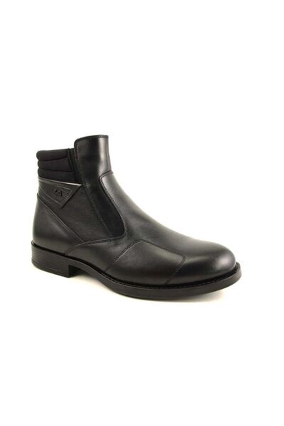 Forelli 31664 Erkek Siyah Deri Comfort Bot