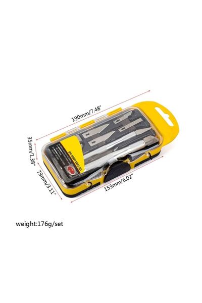 REKOTOOLS 10 Parça Hobi Neşter Seti