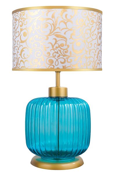 MINIMAL ETICARET VE BILGI TEKNOLOJILERI Intense Sapphire Blue Glass Lampshade