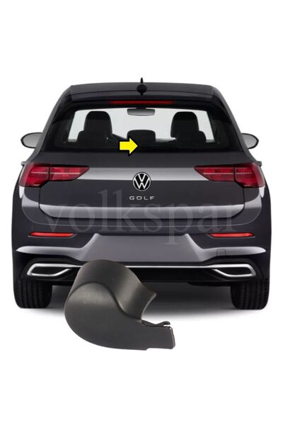 VOLKSPAR GOLF 8 2021-2024 MODEL ARASI UYUMLU ARKA CAM SİLECEK KOLU KAPAĞI