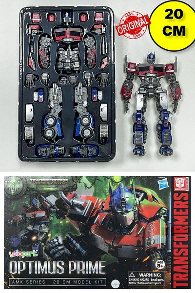 TOYFEST مجموعة مجسمات Trans Formers Starter Rise Of The Beasts Amk Series Optimus Prime - 20 سم