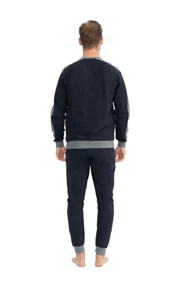 U.S. Polo Assn. U.S. Polo Assn. Erkek Uzun Kollu Yuvarlak Yaka İki İplik Eşofman Pijama Takımı S25813