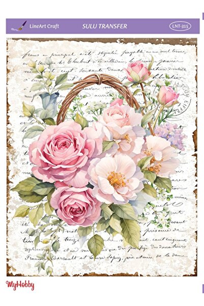 LİNEART Lineart Sulu Transfer No:LNT315  25x35cm