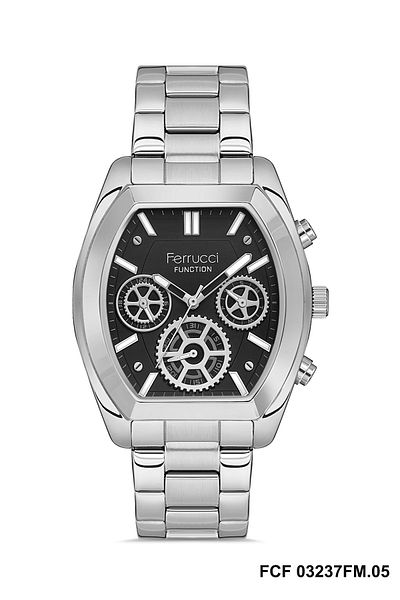 Ferrucci Ferruci Functional Metal Wristwatch
