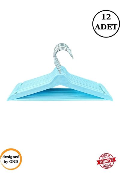 BabyLondy Rochie albastra pentru copii - 12 umerase pentru organizator de garderoba