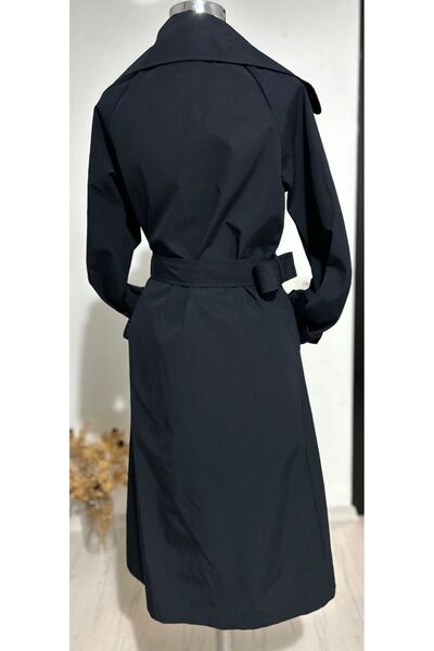 Arestill Kemik Toka Detaylı Uzun Trençkot