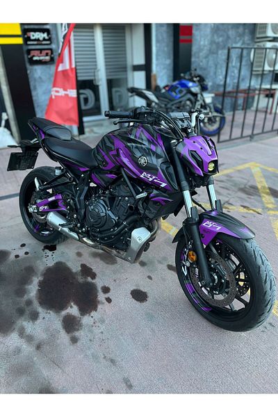 Run Grafik Shop مجموعة ملصقات مجموعة رسومات نورتون لـ YAMAHA MT-07 2020-2024 - موديل