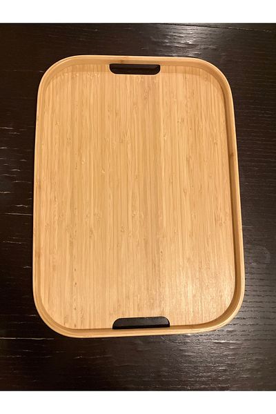 HNC HOME 45X33 cm Large Size Bamboo Presentation Tray - Serving Tray