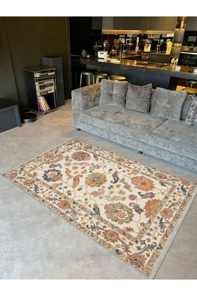 Rugs Modern Halı Συλλογή İnci Μπεζ-Καφέ  Υφαντό με έθνικ μοτίβο και μοντέρνα ...