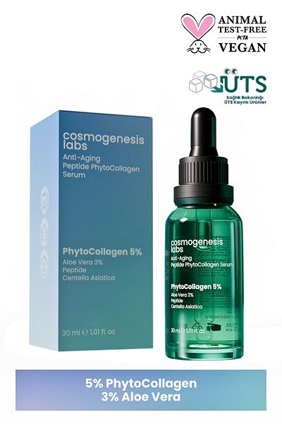 Cosmogenesis Labs Anti-Aging Firming Herbal Collagen Vegan Skin Serum 30ml (Peptide Complex)