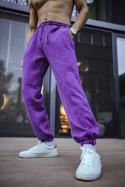 İLKCET MODA Oversize Washed Basic αθλητική φόρμα κάτω