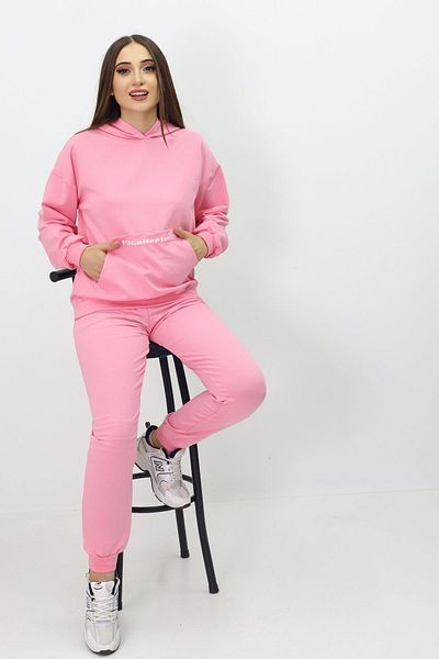 GZT TEKSTİL Girl's Hooded and Pocketed Tracksuit Set