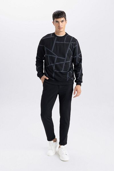 DeFacto Jogger Fabric Pants Crinkle Narrow Leg Pocket D3803Ax24Au