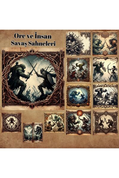 Pink Swan Craft Srednja Zemlja 12 komada set naljepnica za albume - Bullet Jo...