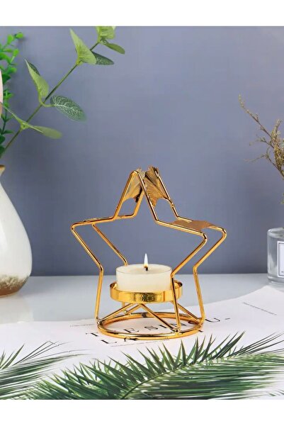 BGA ev dekorasyon dekoratif Metal mumluk şamdan