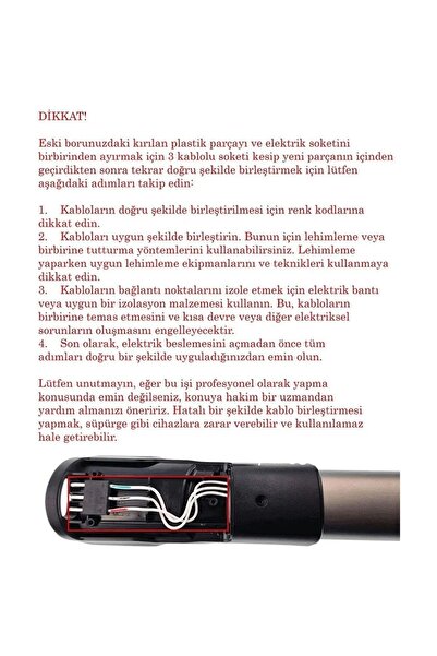 srfn ticaret Σετ επισκευής σωλήνων ασύρματης κάθετης ηλεκτρικής σκούπας συμβατό με Philips