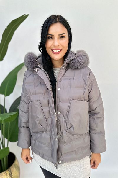 GÖKSEL Plus Size -20 Bomb Coat