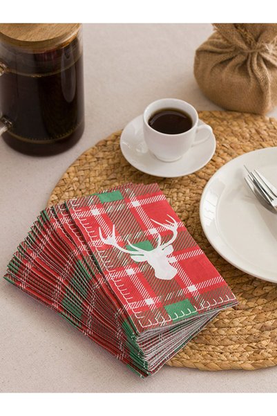 LC Waikiki Mixed Printed Christmas Themed Paper Napkins 20-Pack