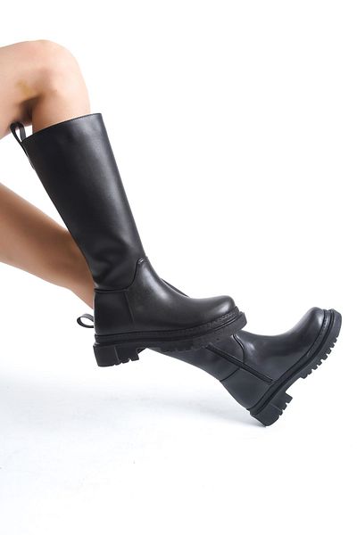 Buem Cizme de damă elegante, cu fermoar, cu talpă înaltă