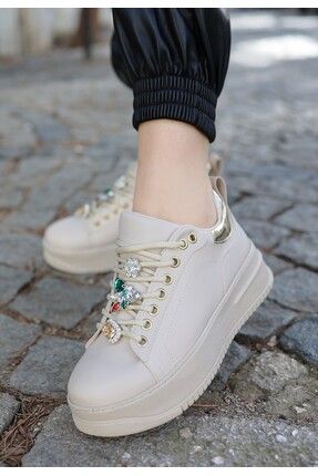 Model Shoes Bej Cilt Ta l Ba c kl Spor Ayakkab Fiyat Yorumlar Trendyol