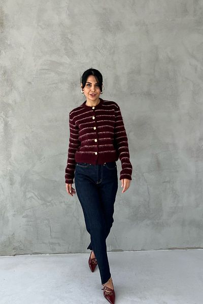 Seda Yalçın Atelier Navy Blue Stitching Detailed Cut-Cut Jeans