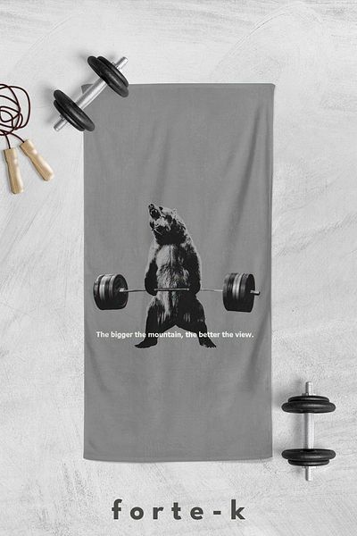 Fortek Home Fitness Towel - Digital Printed, Sports Towel, 50X100 cm
