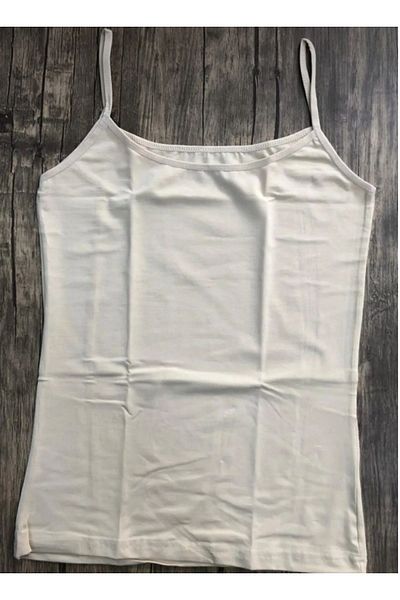 Şenay Economic Pack of 3 White Black Lycra Athlete with String Strap