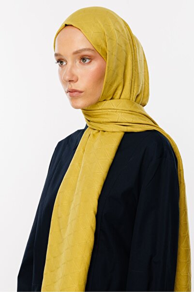 Mooncorn Olive Green Bamboo Jacquard Shawl