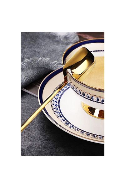 AHİR TİCARET 6 Paris Model Dessert and Ice Cream Spoons