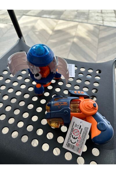 u-toys Uzay aracı ve tabancası sesli tabanca acıkır kapı uzay roketi 2 li set