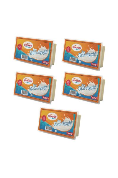 Güneşoğlu Kaşar Peyniri 600 gr x 5 Adet