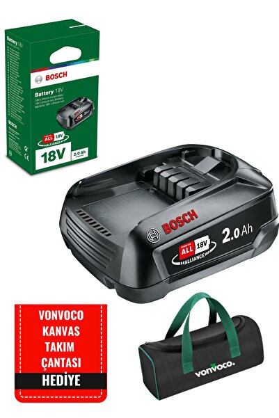 Bosch Dik Süpürge Yedek 18v 2 Ah Batarya Şarjlı Akülü Elektrikli Dikey Süpürge Bataryası Yedek Akü