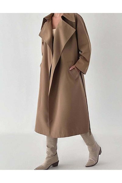 chwain Women's Belted Trench Coat