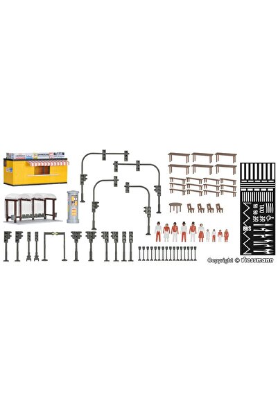 Viessmann 1:87 Ho Maket Kit Diorama Şehir Tasarım dekorasyon seti aksesuarları.