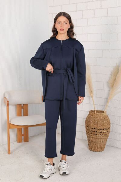 Melike Tatar مجموعة وسائد سكوبا باللون الأزرق الداكن - موديل 6-687