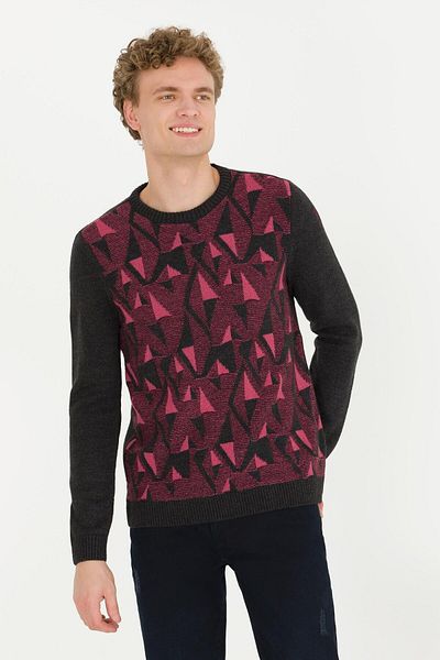 U.S. Polo Assn. Ανδρικό πουλόβερ Anthracite Melange Color