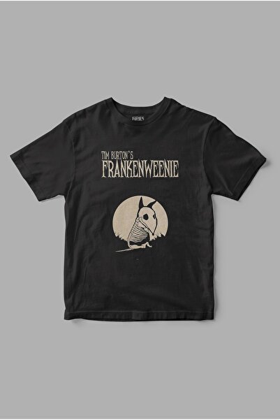 Gries تي شيرت بطبعة فرانكويني تيم بيرتون