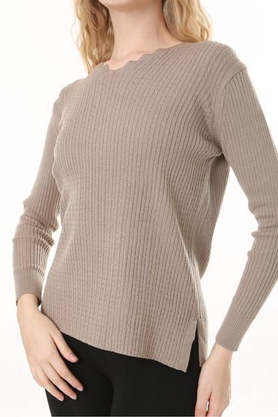 Lamierra Tricotaj Pulover Elantik Lycra