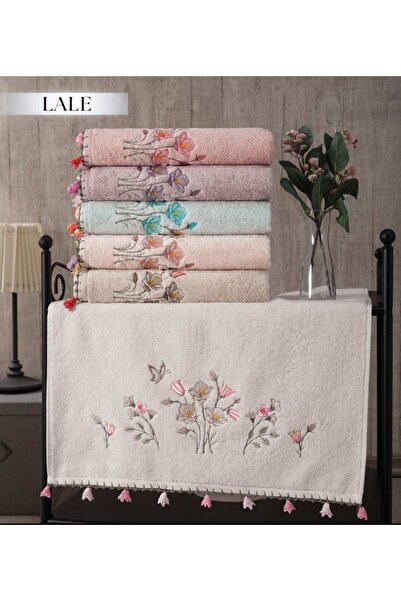 GONCA TEKSTİL Lale Dantelli 50x90 см Рушник для обличчя