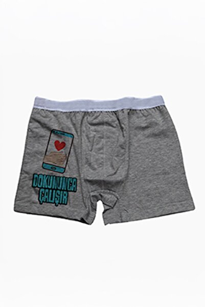 modacix Dokununca Çalışır Muzur Yazılı Erkek Boxer