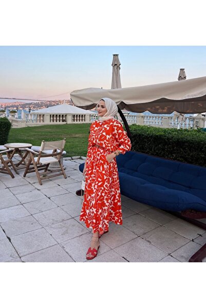 QALVE Viscose Pocket Patterned Skirt Set