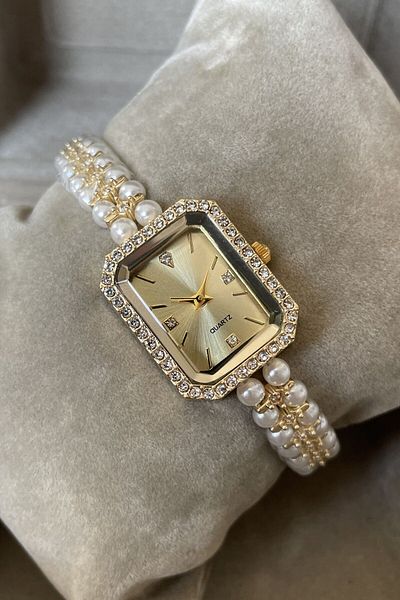 Leerybee Women's Wristwatch Nl-018 - Pearl Model
