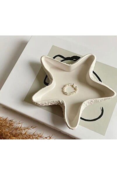 ART Διακοσμητικό πιάτο κοσμημάτων & θήκη κεριών με εμφάνιση αστερίας