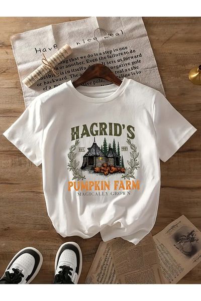LEIVOR Μπλουζάκι Unisex με στάμπα Harry Potter - Hagrid' s Pumpkin Farm
