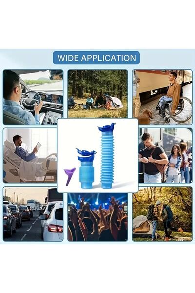 Generic Taşınabilir Katlanır Idrar Torbası Matarası Kabı Seyahat Kamp Araç Mini Tuvalet Kadın Erkek Çocuk